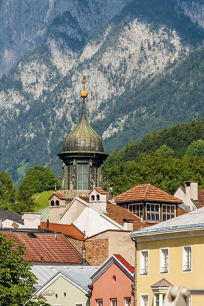 Colorful buildings in Old Town, Innsbruck, Tyrol, Austria