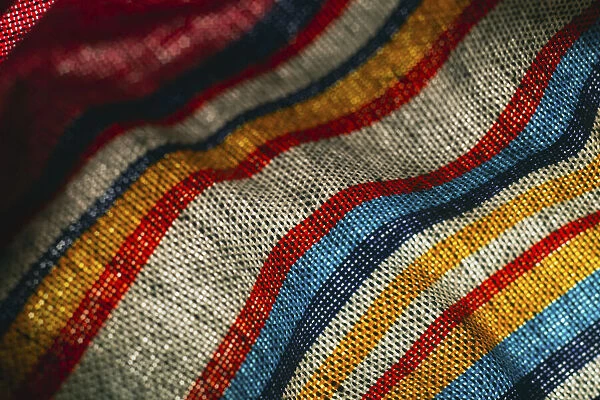Colorful fabric detail