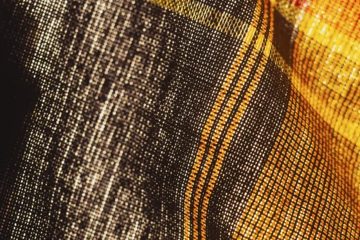 Framed Print : Colorful fabric detail