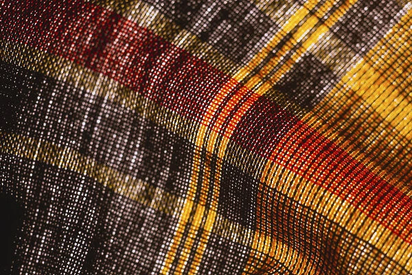 Colorful fabric detail