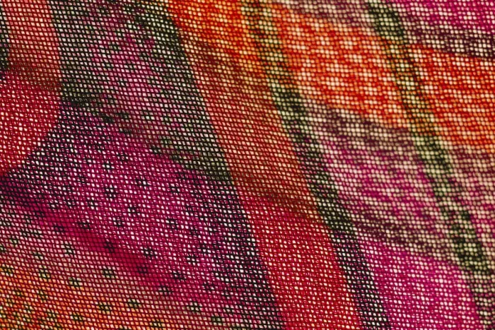 Framed Print : Colorful fabric detail