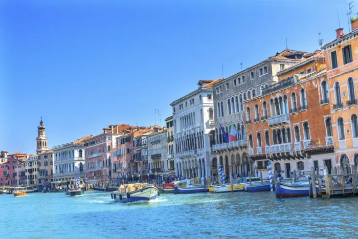 Framed Print : Colorful Grand Canal Boats gondola reflections, Venice, Italy Framed Print : Colorful Grand Canal Boats gondola reflections, Venice, Italy