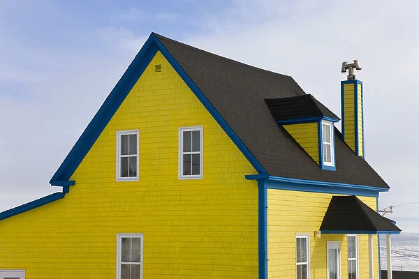 Colorful house, Iles de la Madeleine, Quebec, Canada
