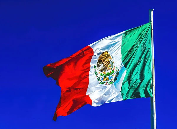 Colorful Mexican flag, San Jose del Cabo, Mexico