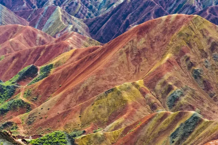 Framed Print : Colorful mountains in Zhangye National Geopark, Zhangye, Gansu Province, China Framed Print : Colorful mountains in Zhangye National Geopark, Zhangye, Gansu Province, China