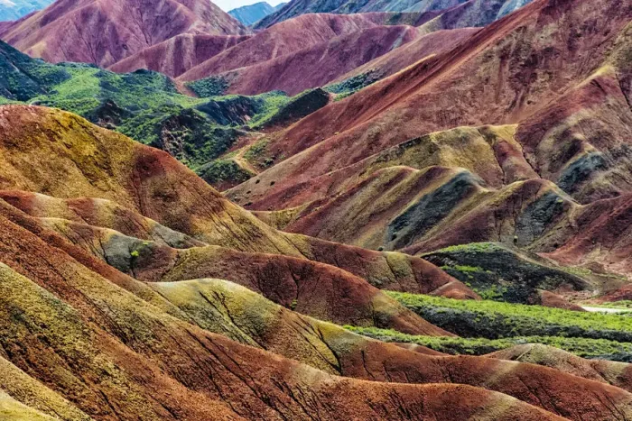 Framed Print : Colorful mountains in Zhangye National Geopark. Zhangye, Gansu Province, China Framed Print : Colorful mountains in Zhangye National Geopark. Zhangye, Gansu Province, China
