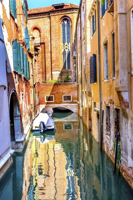 Framed Print : Colorful reflection, Venice, Italy Framed Print : Colorful reflection, Venice, Italy