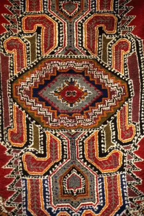 Framed Print : Colorful rugs artwork in Casablanca Morocco Africa Framed Print : Colorful rugs artwork in Casablanca Morocco Africa