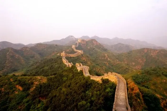 Framed Print : Colorful scenic at the great Wall of China in Jinshanling Framed Print : Colorful scenic at the great Wall of China in Jinshanling