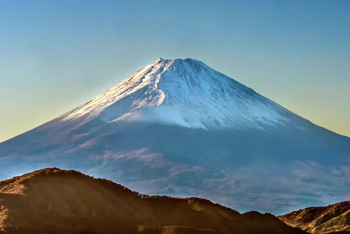 Framed Print : Colorful snowy Mount Fuji, Hakone, Kanagawa, Japan. Last eruption 1170 AD Framed Print : Colorful snowy Mount Fuji, Hakone, Kanagawa, Japan. Last eruption 1170 AD
