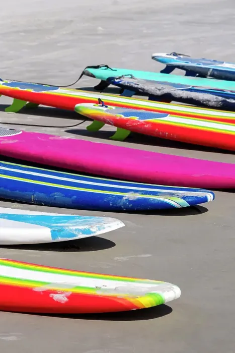 Framed Print : Colorful surfboards on the beach Framed Print : Colorful surfboards on the beach
