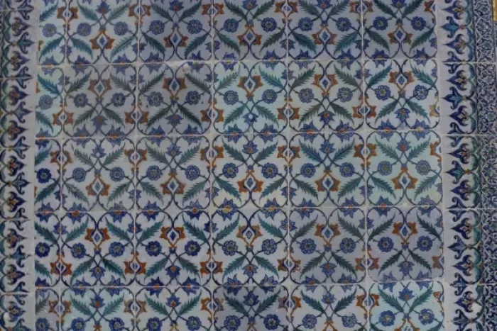 Framed Print : Colorful Tile work in the Topkapi Palace, Istanbul Turkey Framed Print : Colorful Tile work in the Topkapi Palace, Istanbul Turkey