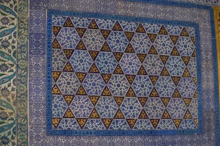 Framed Print : Colorful Tile work in the Topkapi Palace, Istanbul Turkey Framed Print : Colorful Tile work in the Topkapi Palace, Istanbul Turkey