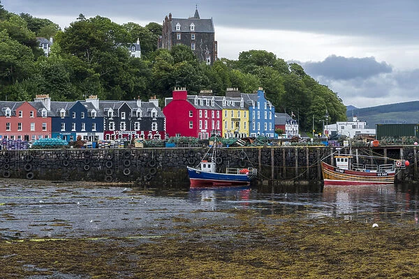 The colorful waterfront shops of Tobermory, Isle of Mull, Scotland