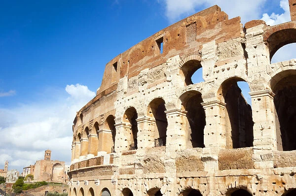Colosseum or Flavian Amphitheatre, Rome, Unesco World Heritage Site, Latium, Italy