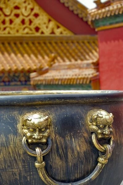 Colse up detail in Forbidden City; Beijing; China, Asia