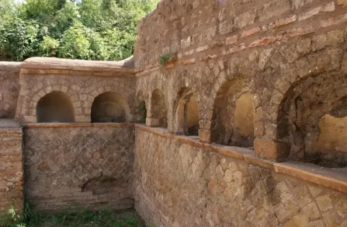 Framed Print : Columbarium. Ostia Antica. Italy