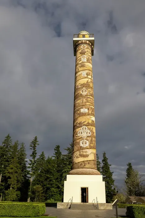 Framed Print : The Column in Astoria, Oregon, USA Framed Print : The Column in Astoria, Oregon, USA