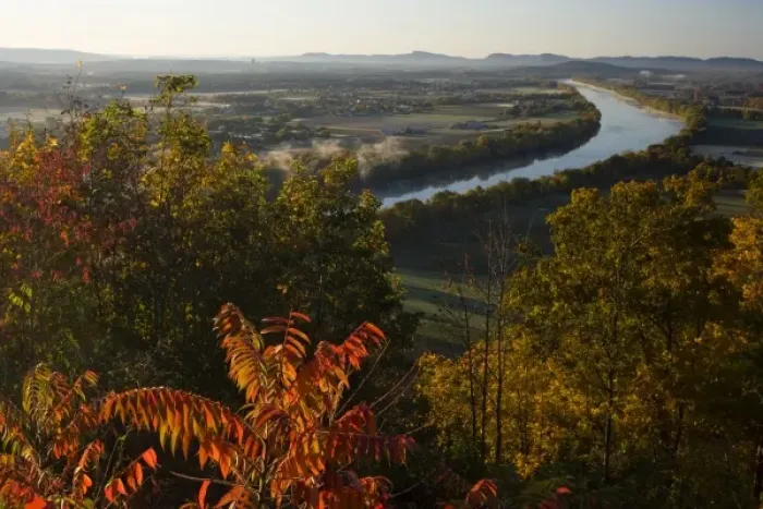 Framed Print : The Connecticut River at dawn as seen from South Sugarloaf Mountain in the Sugarloaf Framed Print : The Connecticut River at dawn as seen from South Sugarloaf Mountain in the Sugarloaf