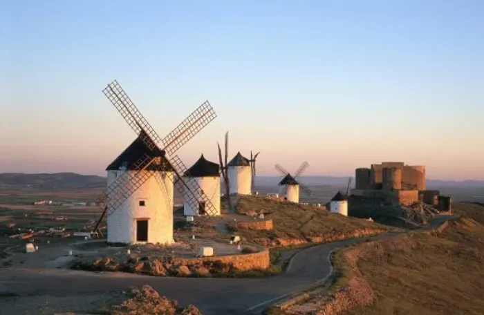 Framed Print : Consuegra, La Mancha, Spain, windmills