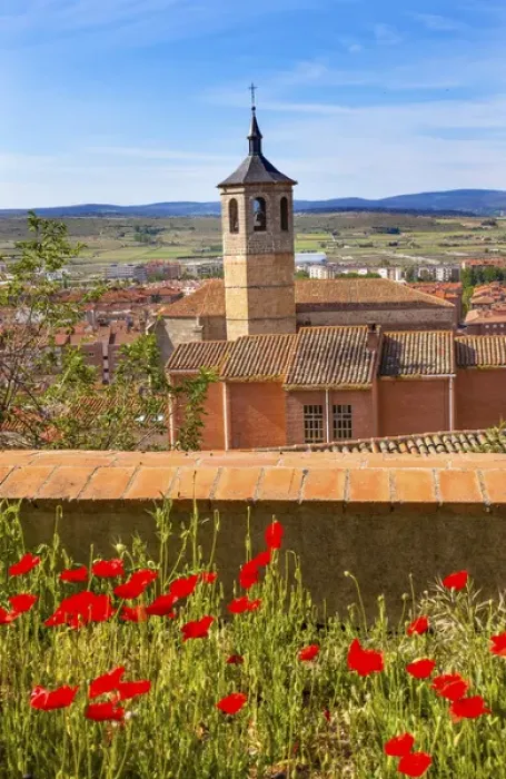 Framed Print : Convent Santa Maria, Convento de Santa Maria de Gracia Red Poppies Swallows Avila Framed Print : Convent Santa Maria, Convento de Santa Maria de Gracia Red Poppies Swallows Avila