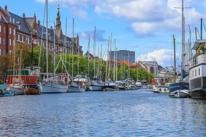 Framed Print : Copenhagen, Denmark. Copenhagen's canals Framed Print : Copenhagen, Denmark. Copenhagen's canals