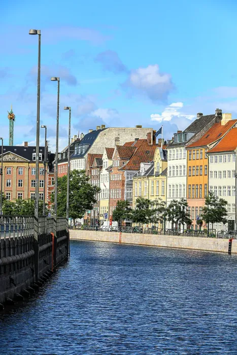 Framed Print : Copenhagen, Denmark. Copenhagen's canals, historic houses Framed Print : Copenhagen, Denmark. Copenhagen's canals, historic houses