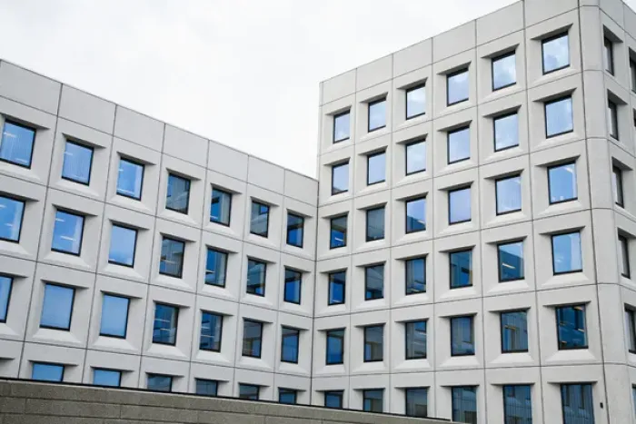 Framed Print : Copenhagen, Denmark - Low angle view of a modern building. Horizontal shot Framed Print : Copenhagen, Denmark - Low angle view of a modern building. Horizontal shot