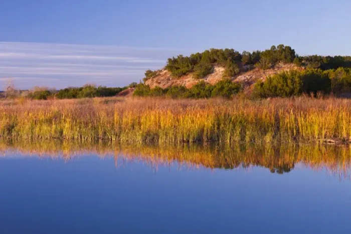 Framed Print : Copper Breaks State Park in autumn at Quanah, Texas Framed Print : Copper Breaks State Park in autumn at Quanah, Texas