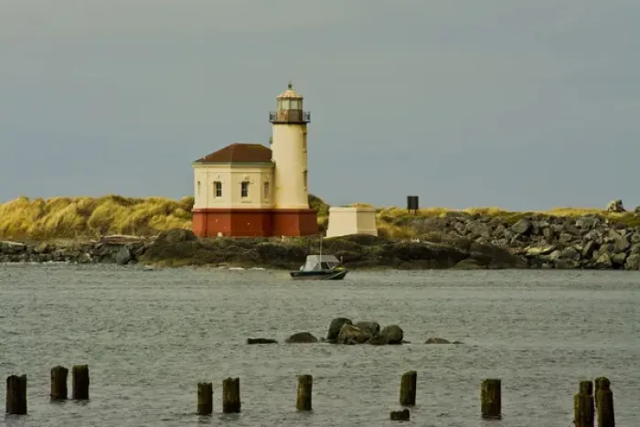 Framed Print : Coquille River Lighthouse, Coquille River, Bandon by the Sea, Oregon, USA Framed Print : Coquille River Lighthouse, Coquille River, Bandon by the Sea, Oregon, USA