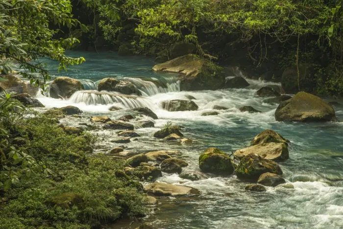 Framed Print : Costa Rica, Blue River Framed Print : Costa Rica, Blue River