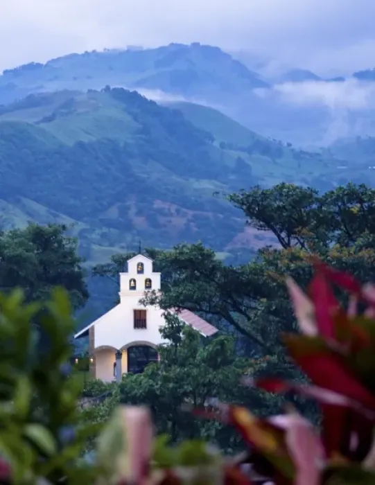 Framed Print : Costa Rica, Los Angeles Cloud Forest Reserve, Mariana Wedding Chapel