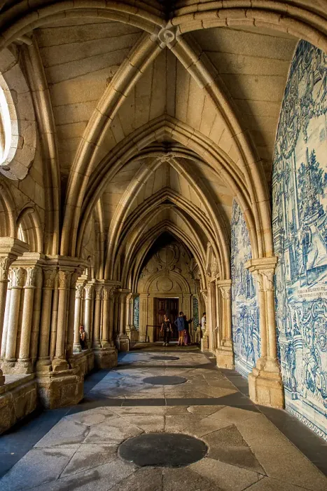 Framed Print : Courtyard area of the Porto Cathedral, Porto, Portugal. (Editorial Use Only)