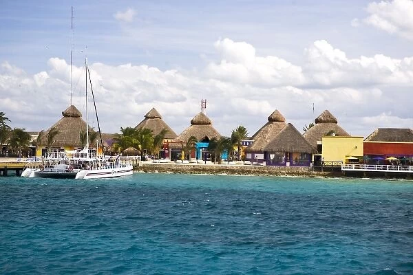 Cozumel, Mexico. The port area of Cozumel. This is a common path for those doing