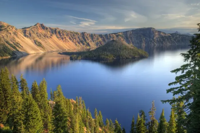 Framed Print : Crater Lake National Park, Crater Lake and Wizard Island Framed Print : Crater Lake National Park, Crater Lake and Wizard Island