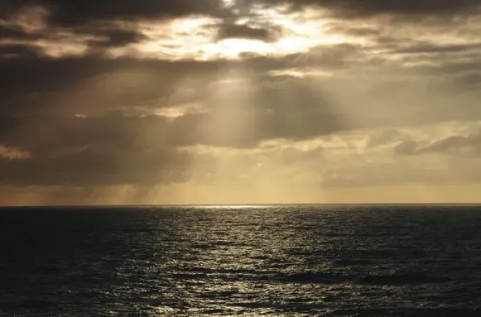 Framed Print : Crepuscular Rays, Depoe Bay, Oregon, USA