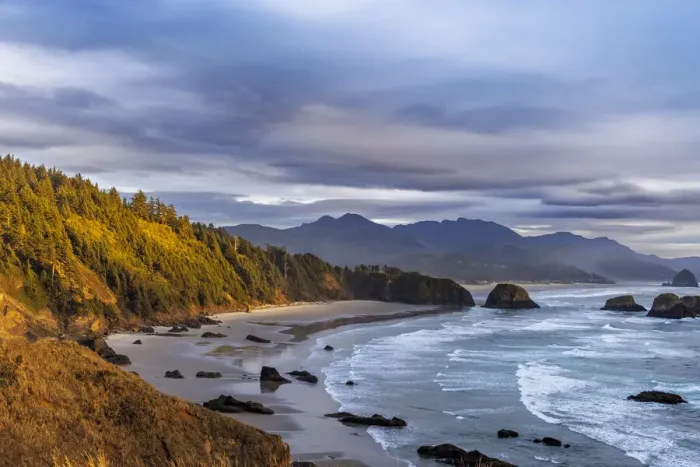 Framed Print : Crescent Beach at Ecola State Park in Cannon Beach, Oregon, USA Framed Print : Crescent Beach at Ecola State Park in Cannon Beach, Oregon, USA