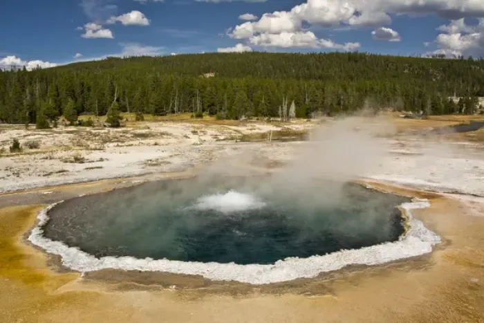 Framed Print : Crested Pool, Upper Geyser Basin, Yellowstone National Park, Wyoming, USA Framed Print : Crested Pool, Upper Geyser Basin, Yellowstone National Park, Wyoming, USA