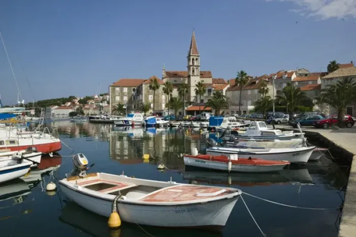 Framed Print : CROATIA, Central Dalmatia, BRAC ISLAND, MILNA. Harbor View Framed Print : CROATIA, Central Dalmatia, BRAC ISLAND, MILNA. Harbor View