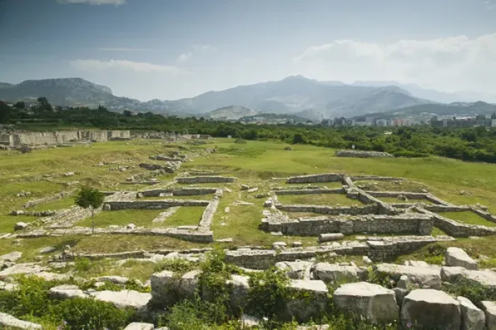 Framed Print : CROATIA, Central Dalmatia, SOLIN / SALONA. Ruins of the Roman city of SALONA (1st Framed Print : CROATIA, Central Dalmatia, SOLIN / SALONA. Ruins of the Roman city of SALONA (1st