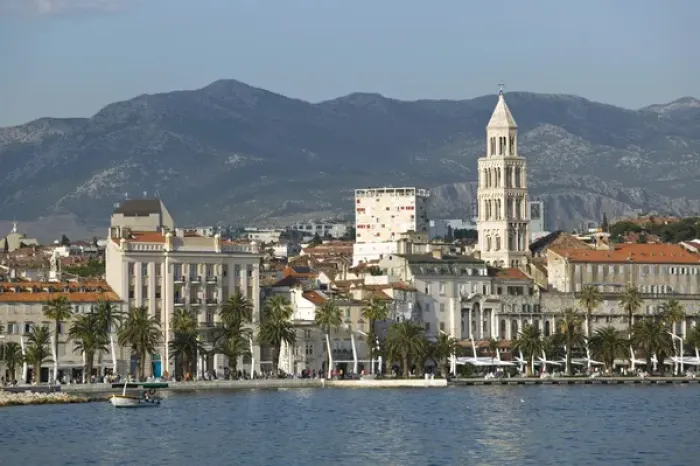 Framed Print : CROATIA, Central Dalmatia-SPLIT. Harbor View / Late Afternoon Framed Print : CROATIA, Central Dalmatia-SPLIT. Harbor View / Late Afternoon