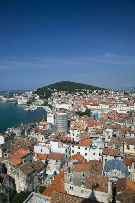 Framed Print : CROATIA-Central Dalmatia-SPLIT: Old town SPLIT- Overview from Cathedral of St Framed Print : CROATIA-Central Dalmatia-SPLIT: Old town SPLIT- Overview from Cathedral of St