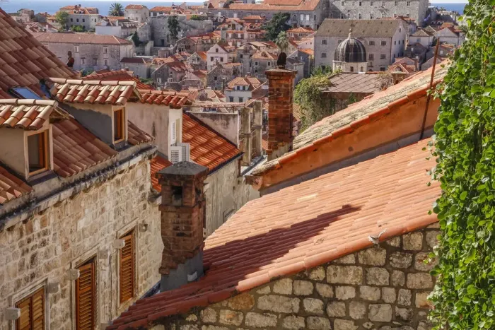 Framed Print : Croatia. Dalmatia. Dubrovnik. Red terra cotta roof tiles in the old town of Dubrovnik Framed Print : Croatia. Dalmatia. Dubrovnik. Red terra cotta roof tiles in the old town of Dubrovnik