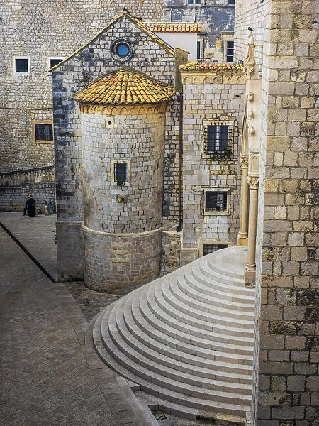 Croatia, Dubrovnik. Back door to the St. Blaises Church