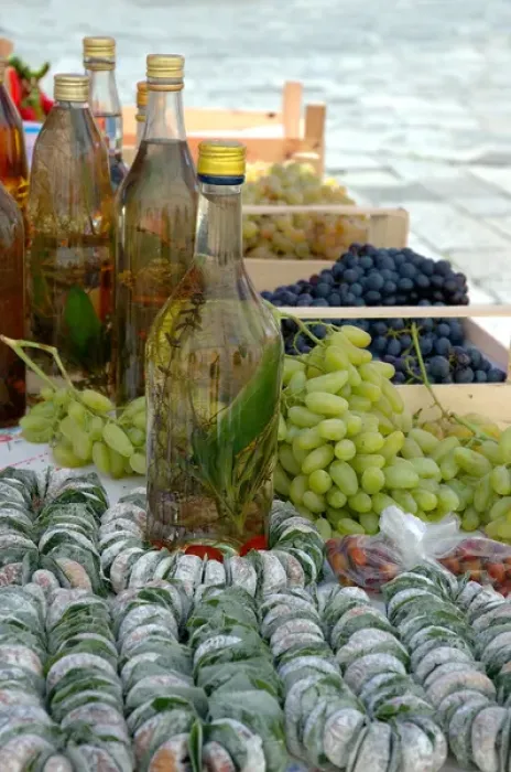 Framed Print : 05. Croatia, Dubrovnik, food at open market Framed Print : 05. Croatia, Dubrovnik, food at open market