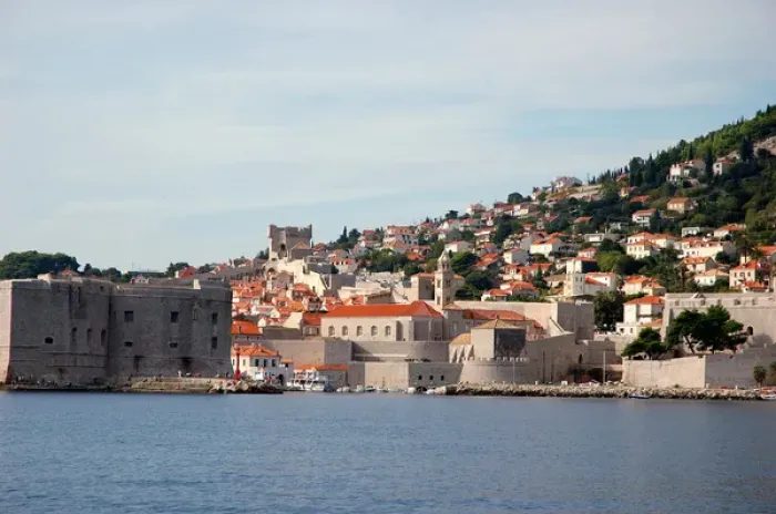 Framed Print : 05. Croatia, Dubrovnik, harbor view of Old Town