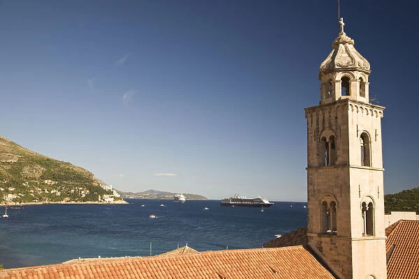 CROATIA, Dubrovnik. View from Old City Walls Walk
