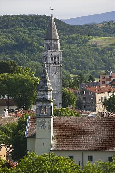 CROATIA, Istria, PAZIN. Town Churches  /  Morning