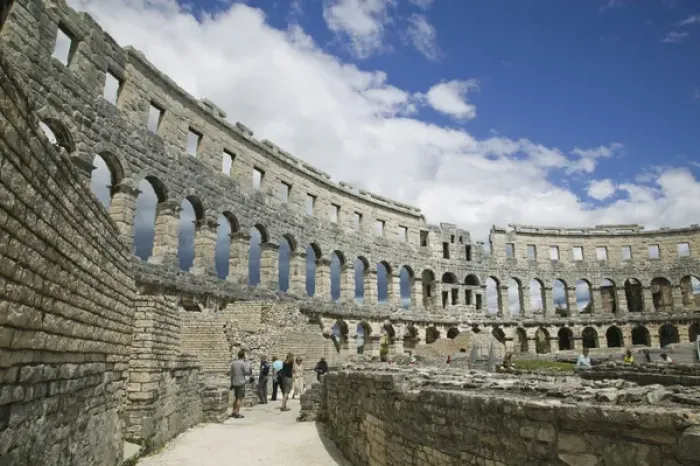 Framed Print : CROATIA, Istria, PULA. Roman Amphitheater (b. 1st century) Framed Print : CROATIA, Istria, PULA. Roman Amphitheater (b. 1st century)