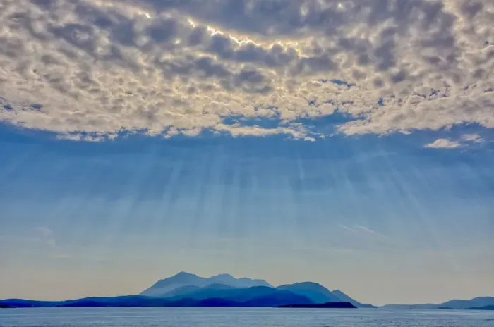 Framed Print : Croatia, Korcula. God rays and island. Credit as: Fred Lord / Jaynes Gallery / DanitaDelimont Framed Print : Croatia, Korcula. God rays and island. Credit as: Fred Lord / Jaynes Gallery / DanitaDelimont
